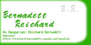 bernadett reichard business card